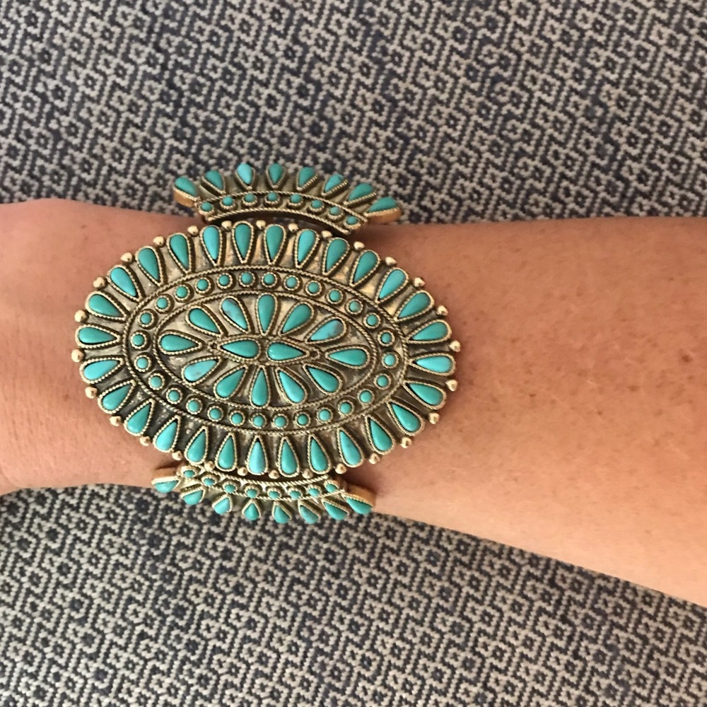 Lucky Brand turquoise cuff bracelet